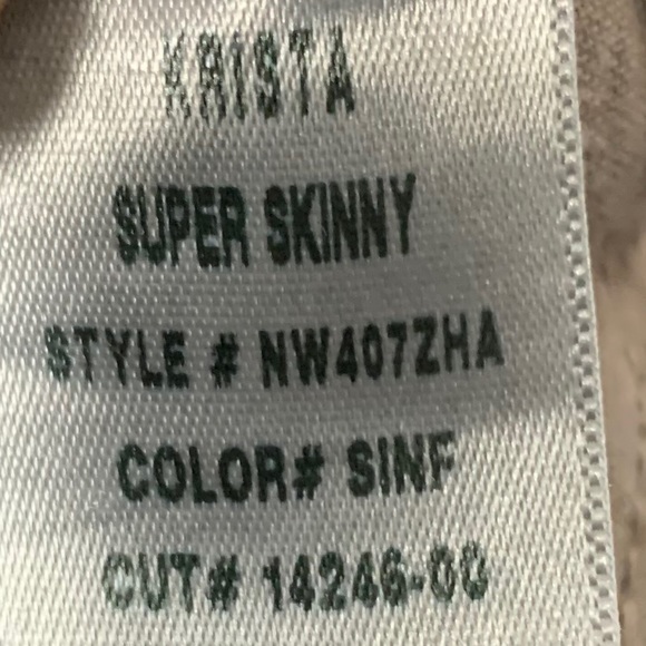 Hudson Super Skinny Krista Style Dark Indigo Wash Denim Jeans Five Pocket Style - Picture 8 of 13